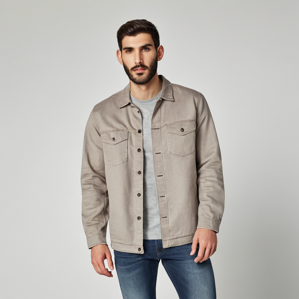 Zara Faded Denim Overshirt