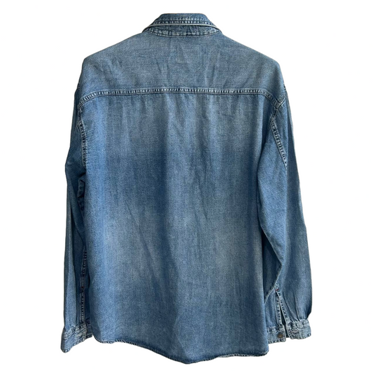 Zara Men Denim Shirt Full Sleeves Light Blue