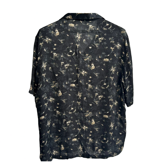 Zara viscose floral print shirt