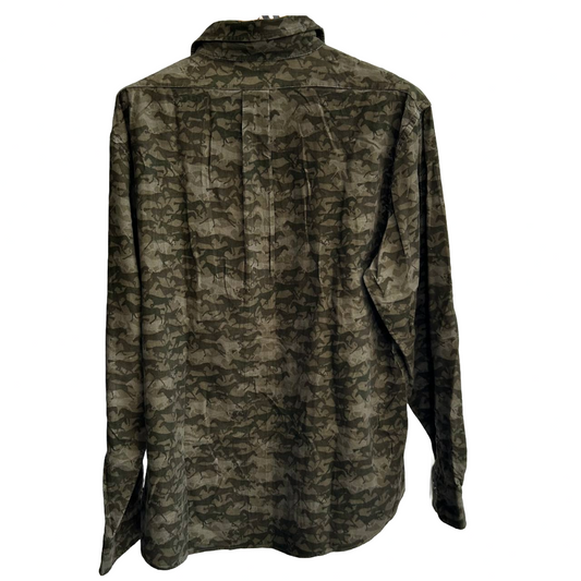 Brooks Brothers Horse total pattern Camofra corduroy shirt
