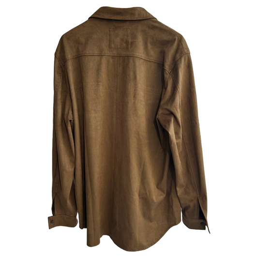 Zara Men's Faux Suede Oversize Shirt