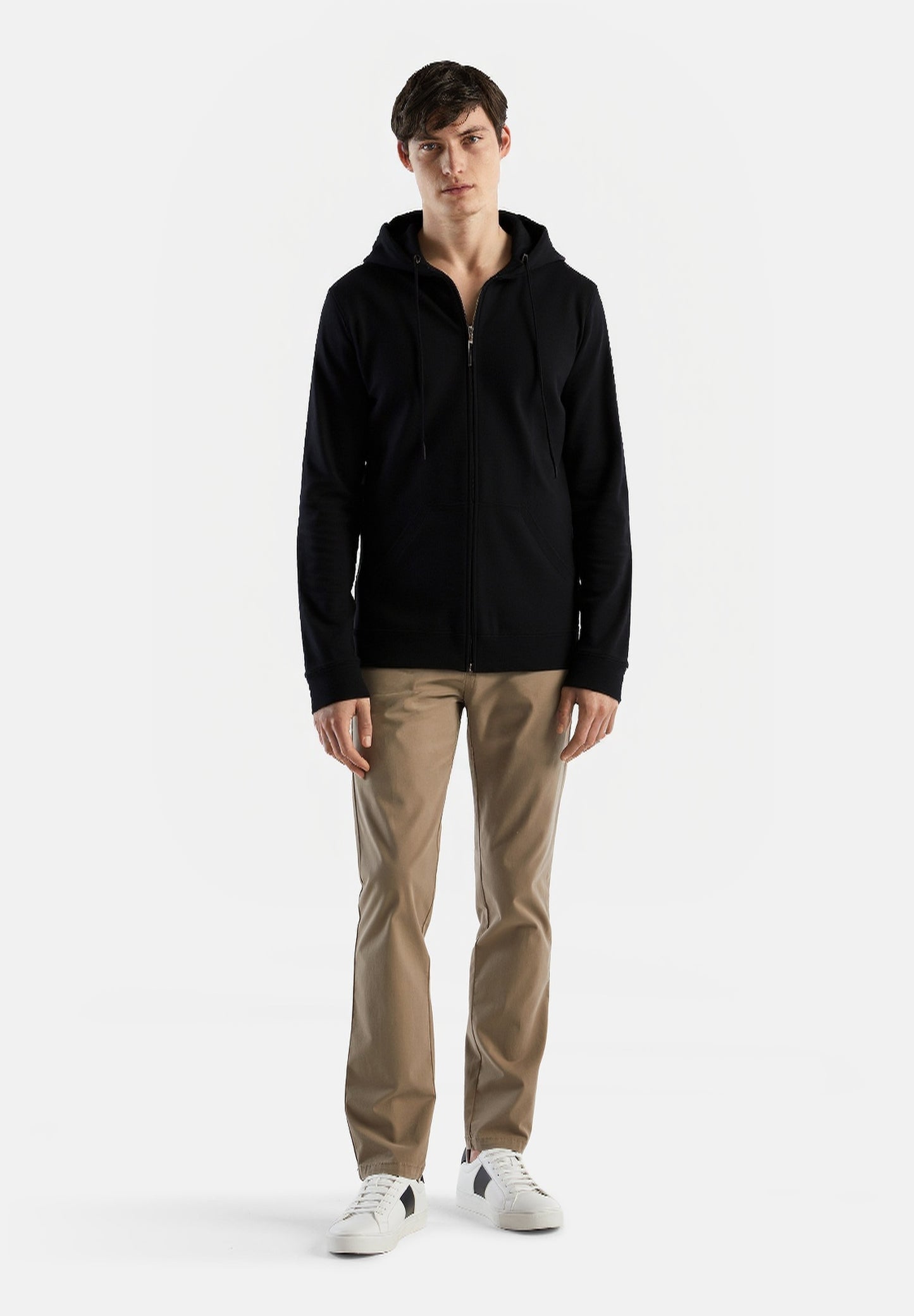 H&M Long, hooded cardigan