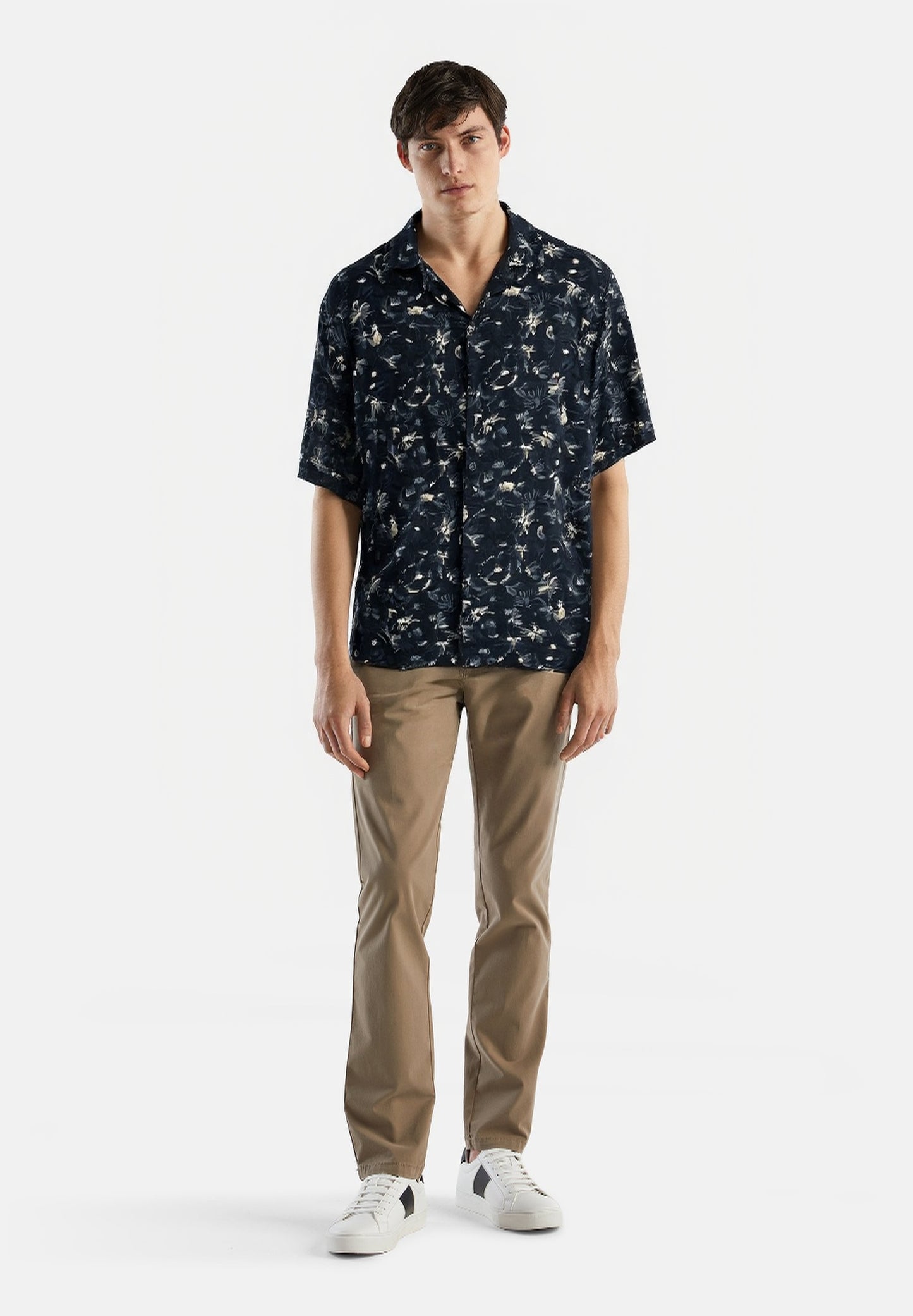 Zara viscose floral print shirt