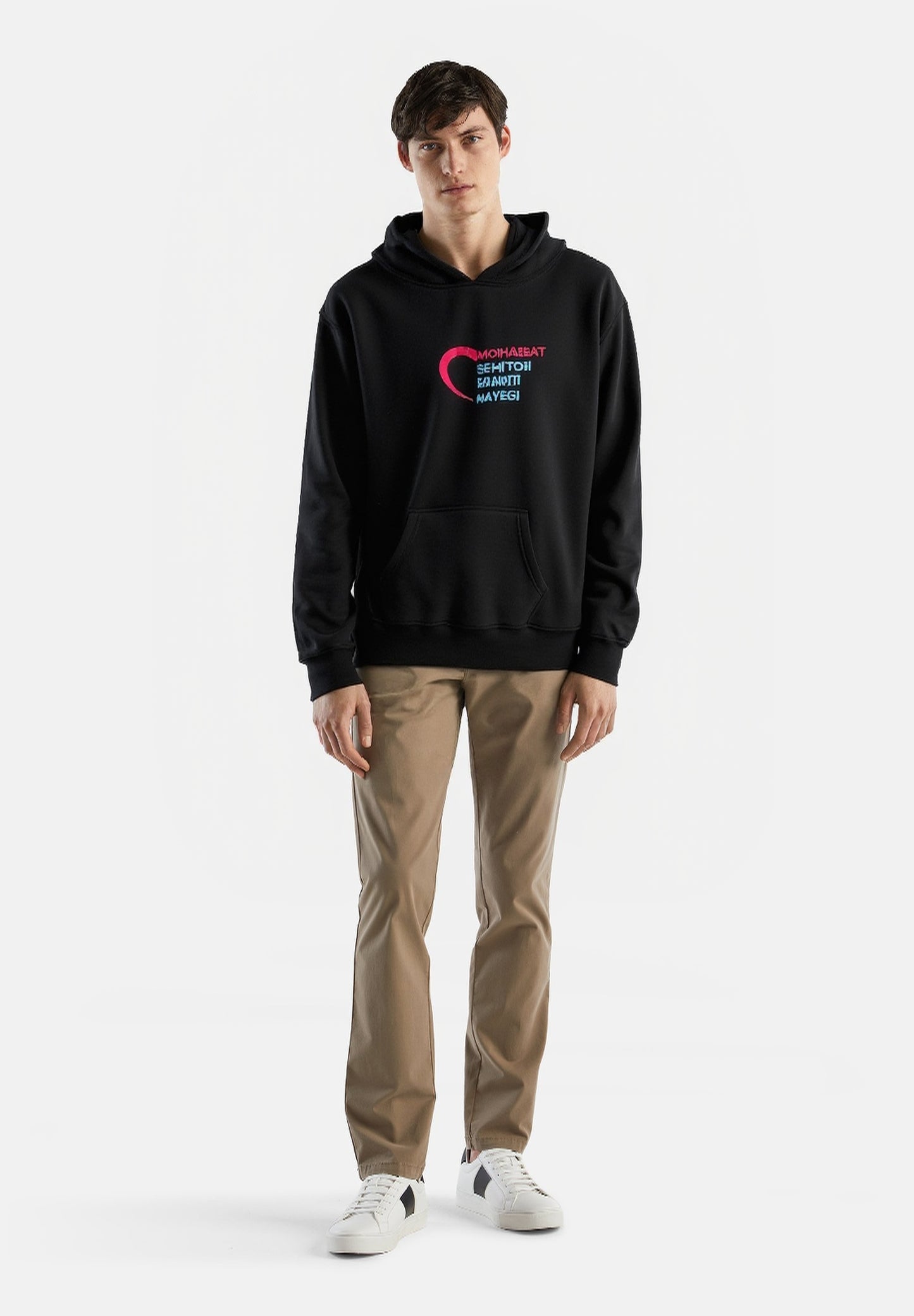 The Mohbbat Hoodie Black
