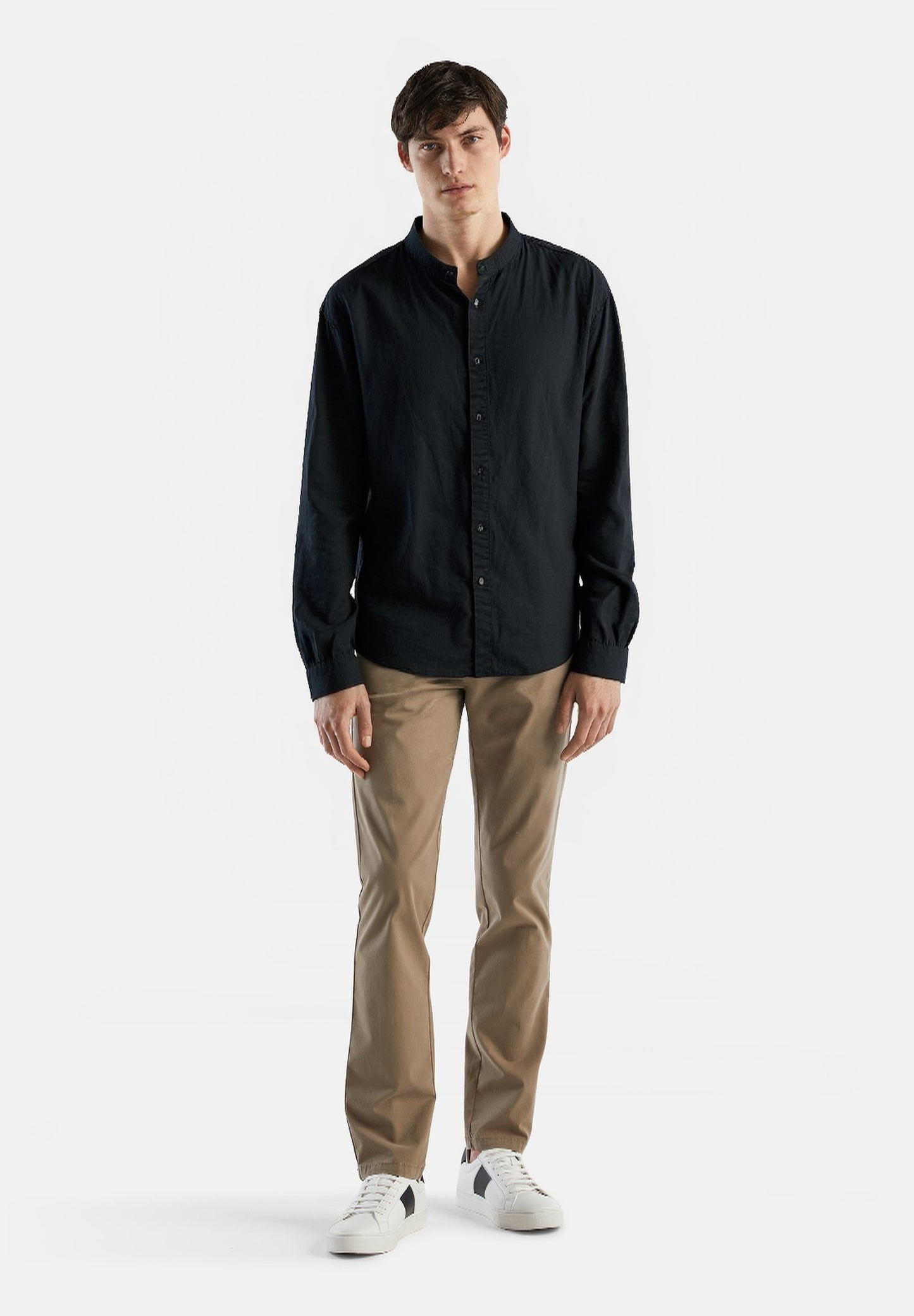 Zara Cotton Linen Shirt Black