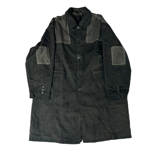 Zara Colour Block Washed Coat - Green