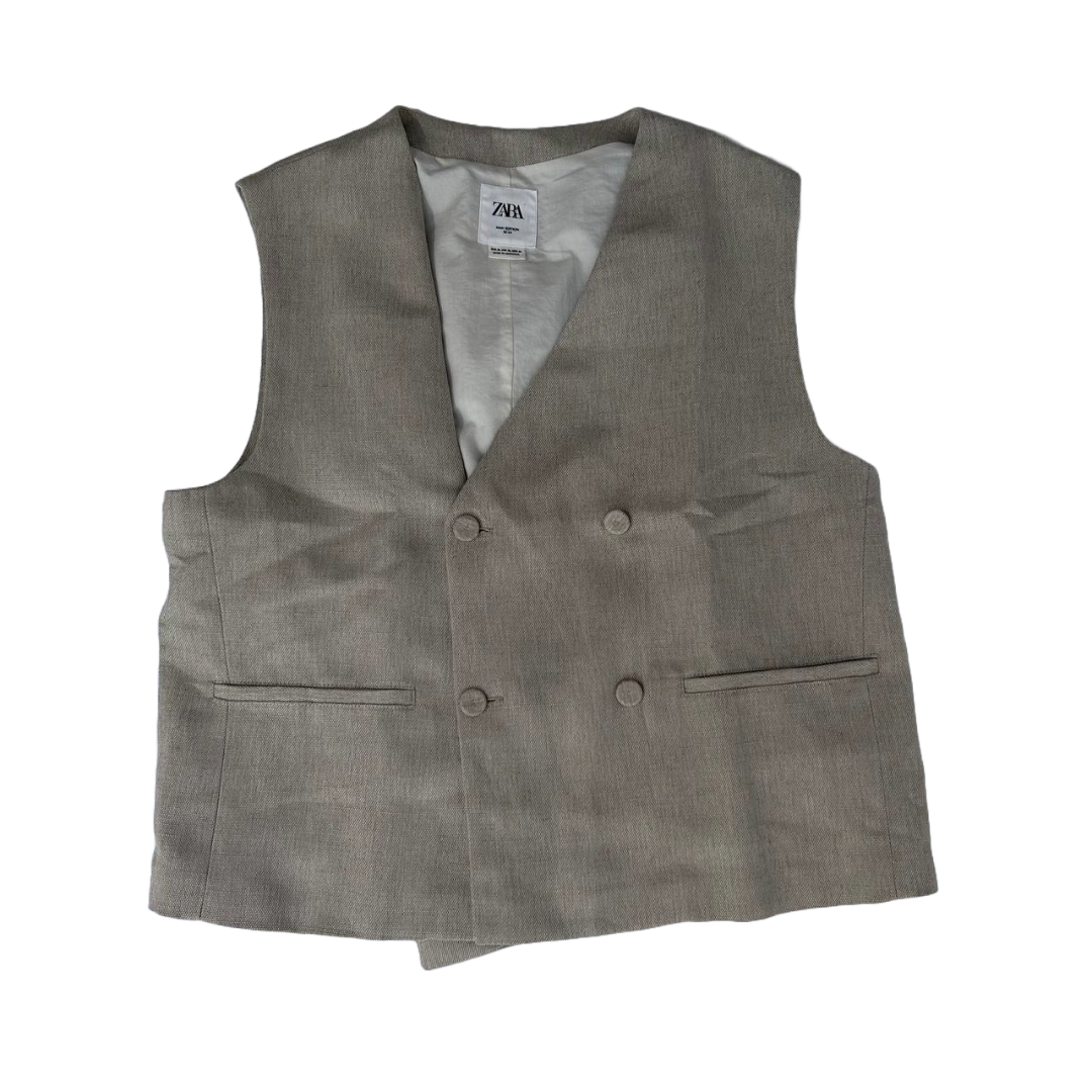Zara Linen Waistcoat