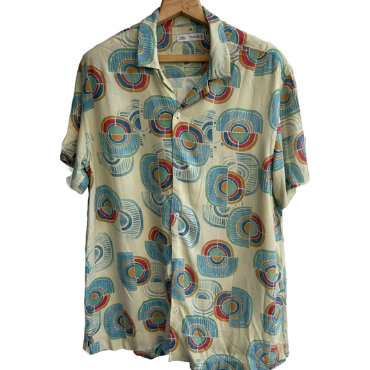 Zara patterned cuban shirt