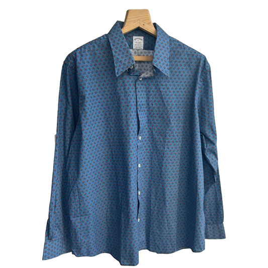 Brooks Brothers Floral Pattern Cotton  Shirt