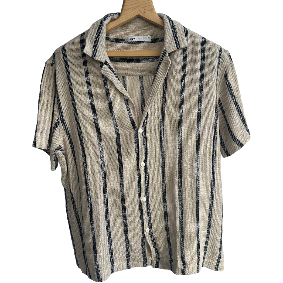Zara Textured Stripped Shirt