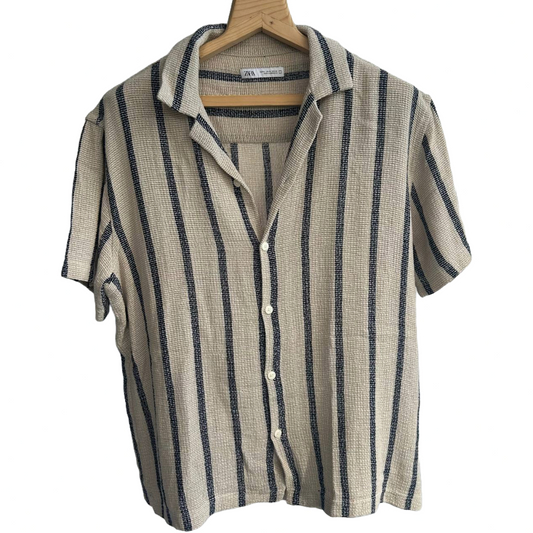 Zara Textured Stripped Shirt