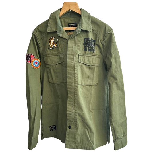 Superdry Military Relaxed Fit Shirt with Flap Pockets