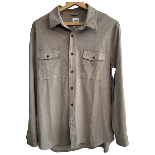 Zara Comfortable Fit Suede Men's Shirt
