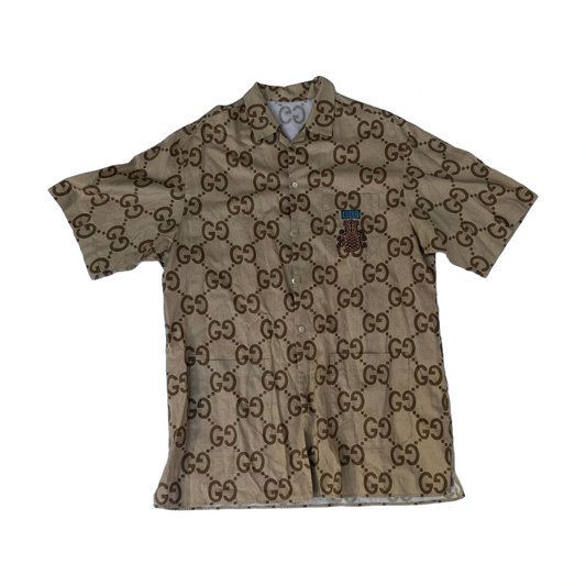 Gucci Drop Shoulder Cuban Collar Shirt