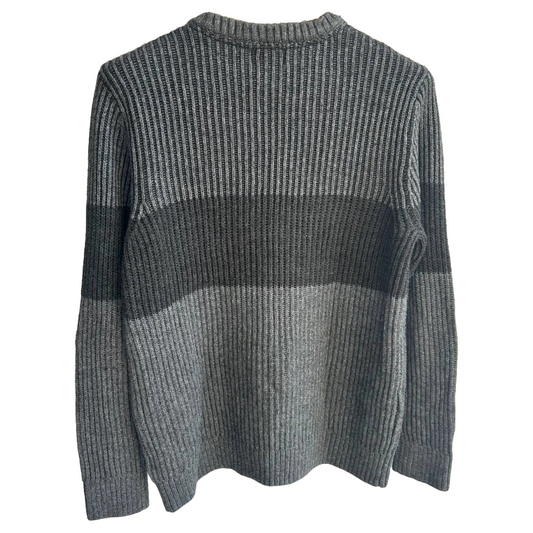 H&M Mens Gray Long Sleeve Knit Sweater