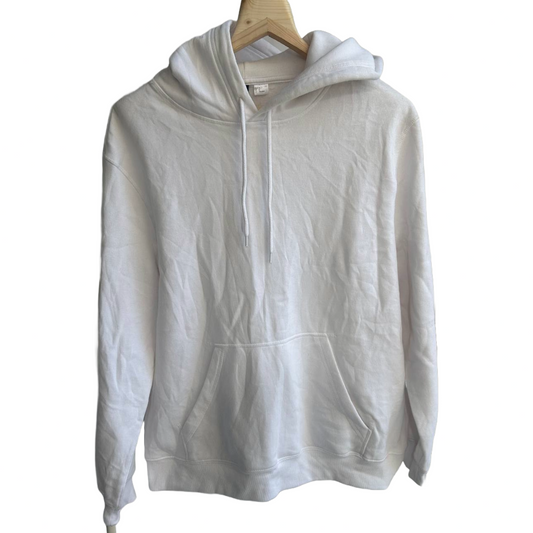 H&M Loose Fit Hoodie White