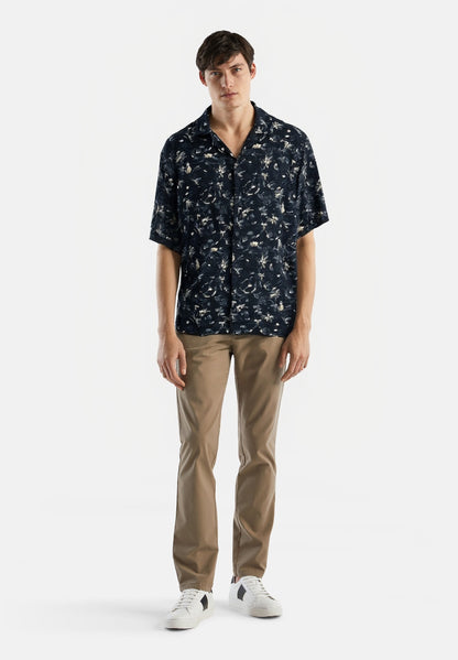 Zara viscose floral print shirt