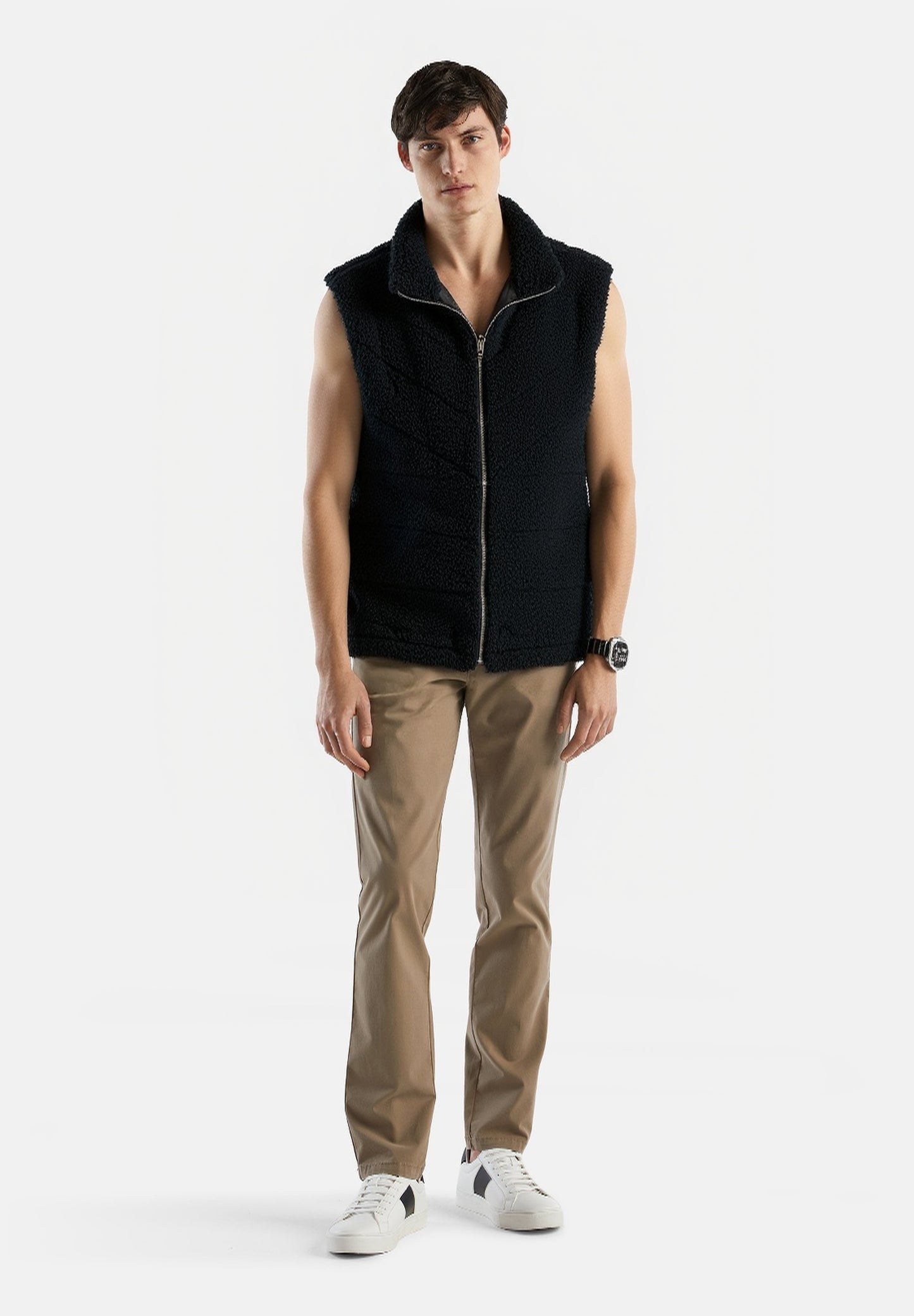 Zara Rye sheepskin artificial vest